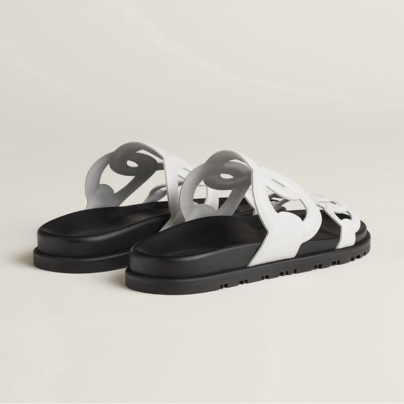 Hermes “Extra” Sandal - Black and White, 41 - Picture 4 of 7